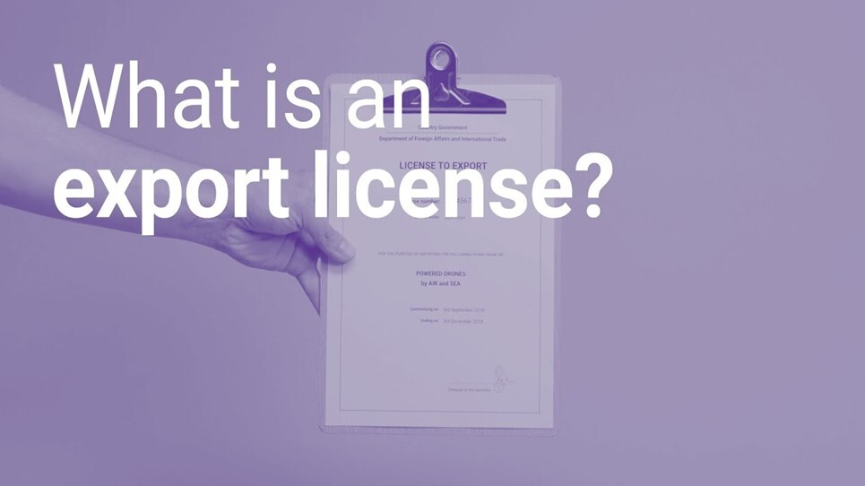 what is an export license