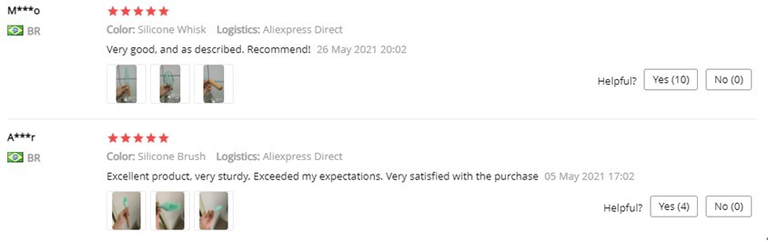 Customer Reviews on AliExpress3