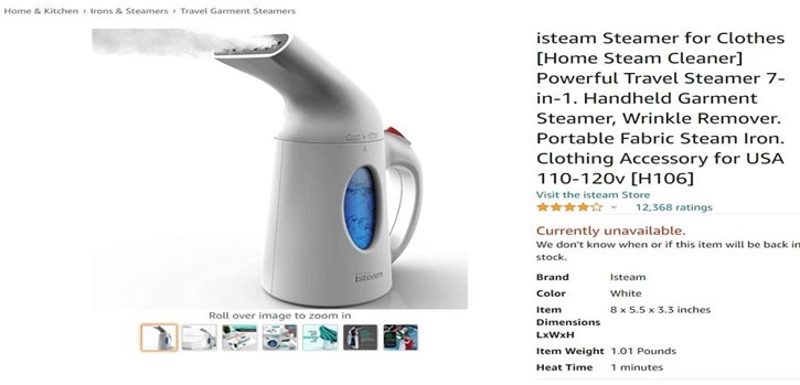 Isteam Steamer for Clothes