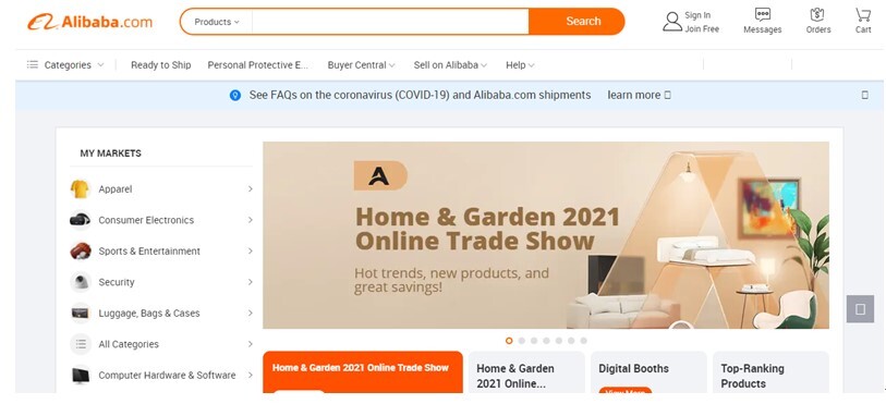 Alibaba as China Wholesale Website