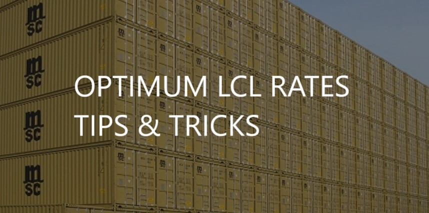 Tips to get best LCL shipment rates