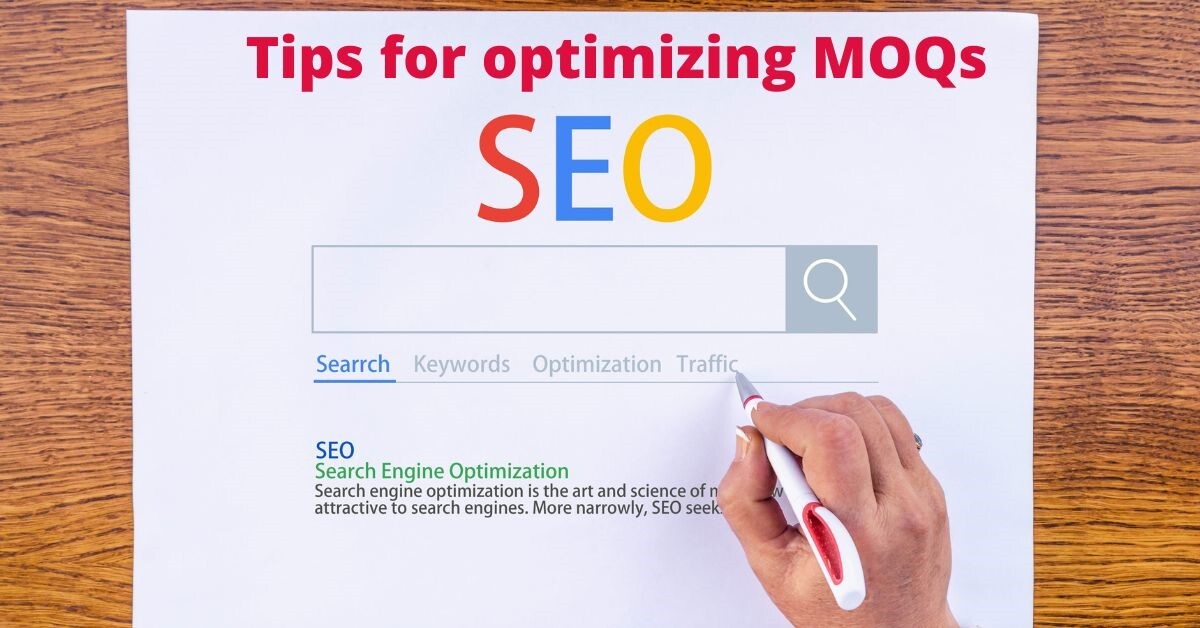 Search engine optimization MOQ