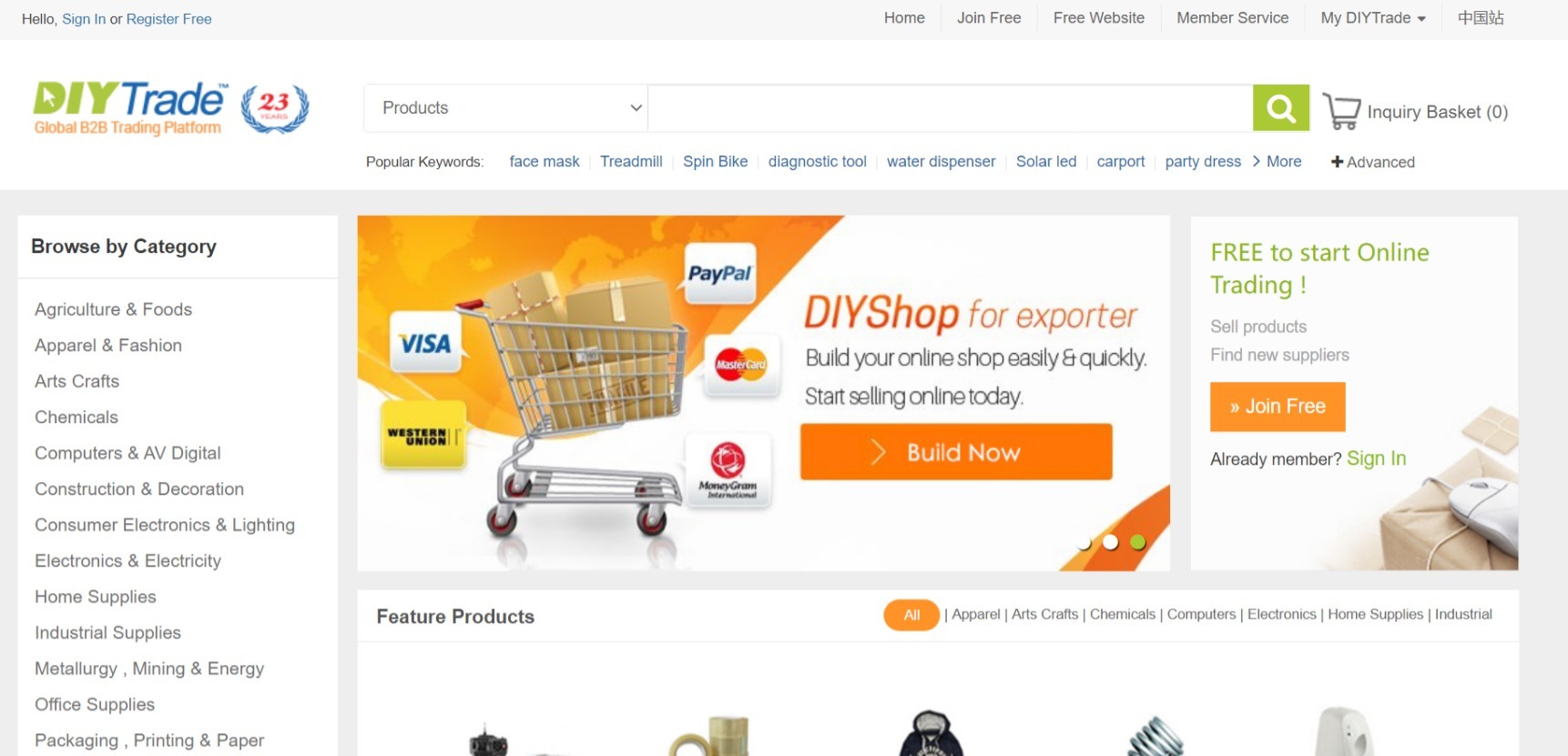 diytrade.com as a wholesale chinese website