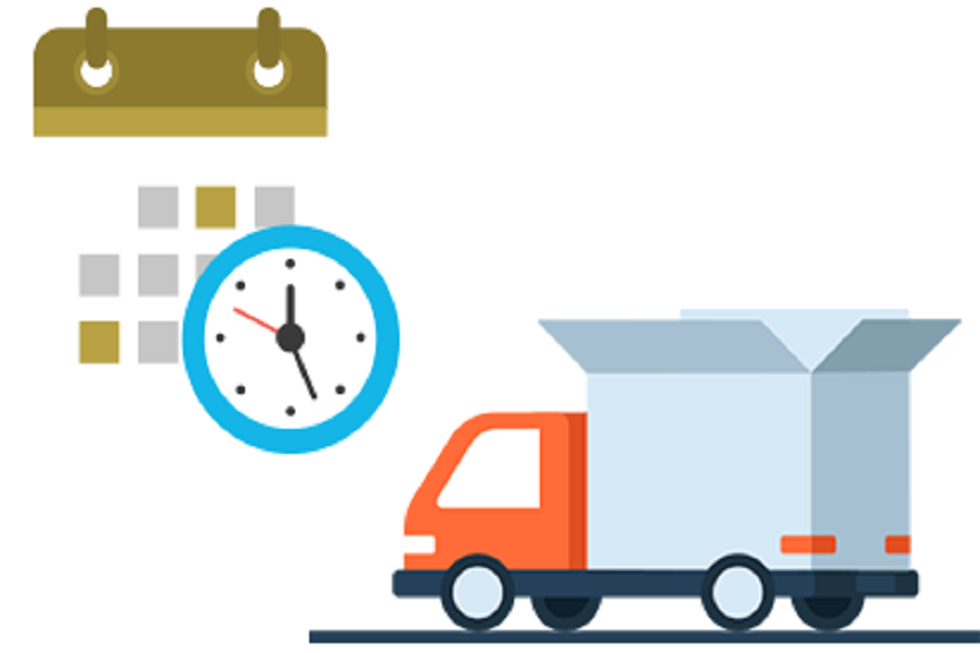 delivery time infographics