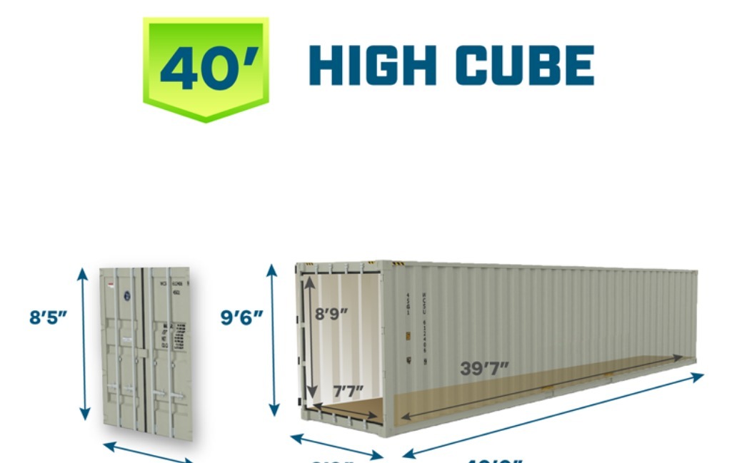 40-foot High Cube Container Dimensions