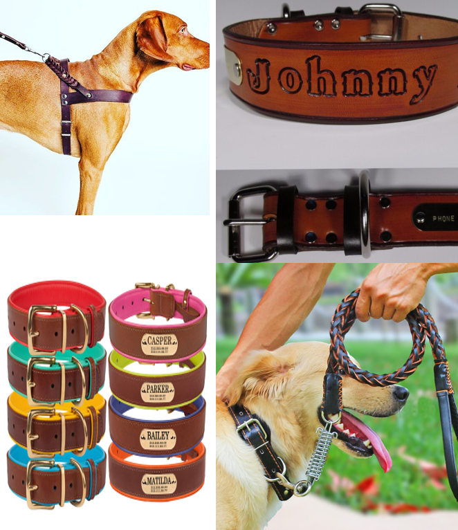 dog leather collar wholesale, Chinese manufacturers 