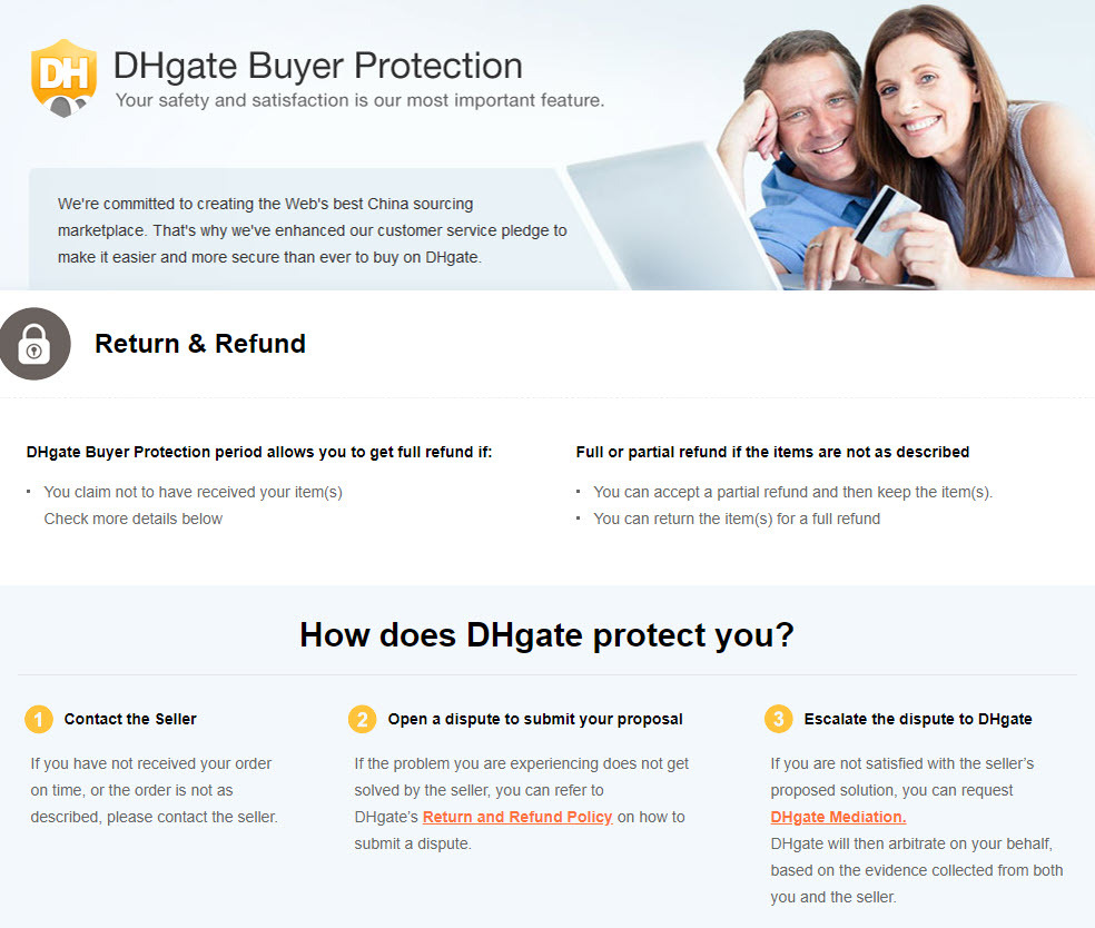 Buyer Payment Protection on DHgate