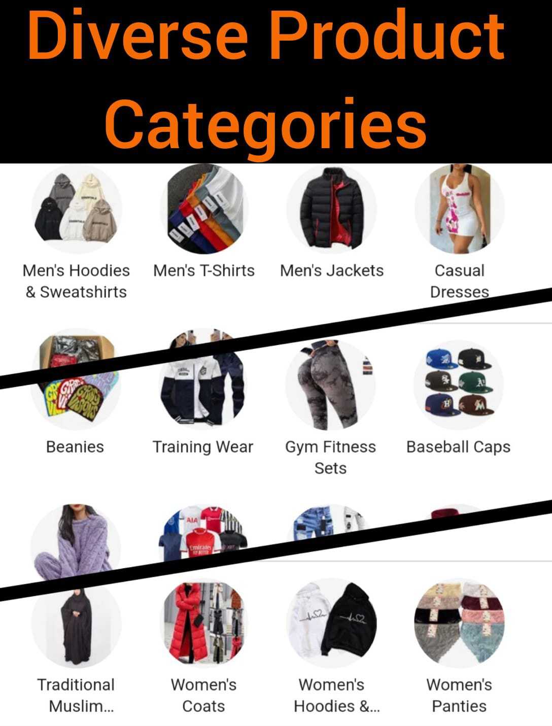 alibaba clothing categories